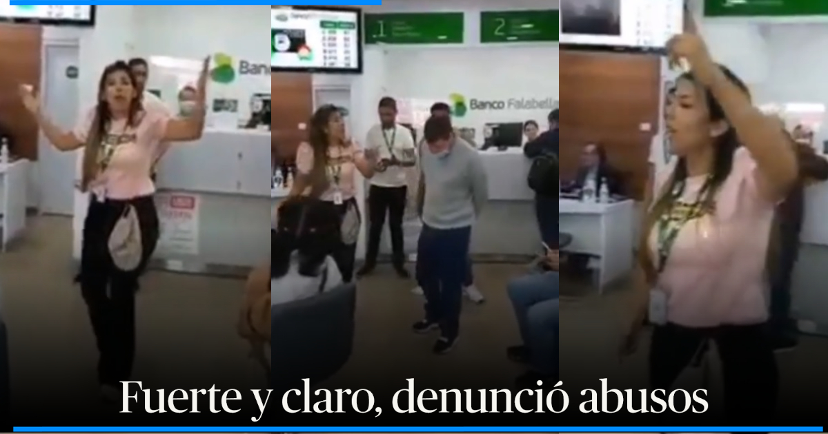 No se dejen intimidar de su jefe empleada de famoso banco armó